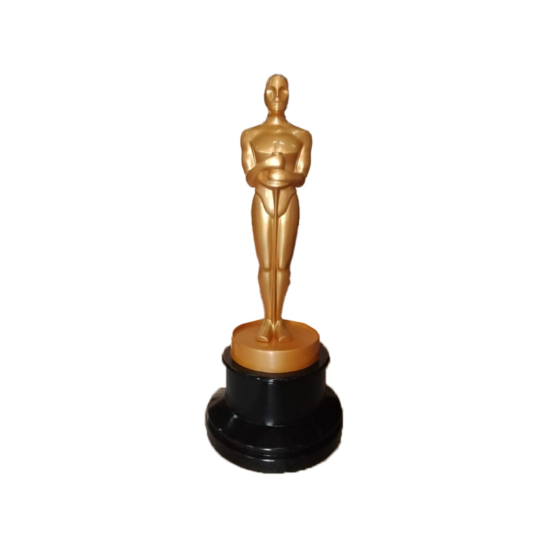 P-PH223-GD 180cm Giant gold oscar with base