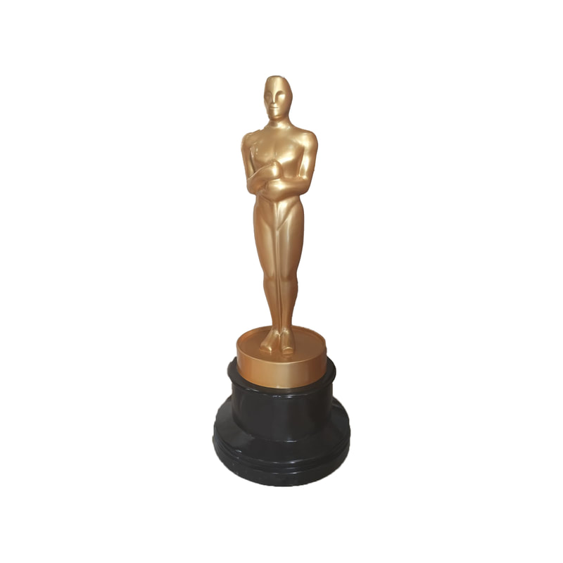 P-PH224-GD 240cm Giant gold oscar with base