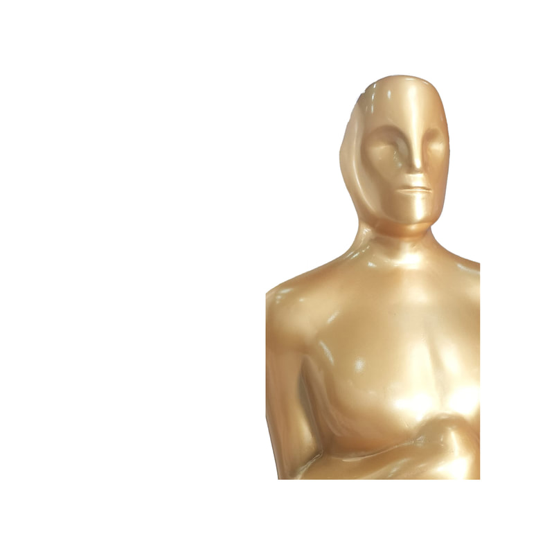 P-PH224-GD 240cm Giant gold oscar with base