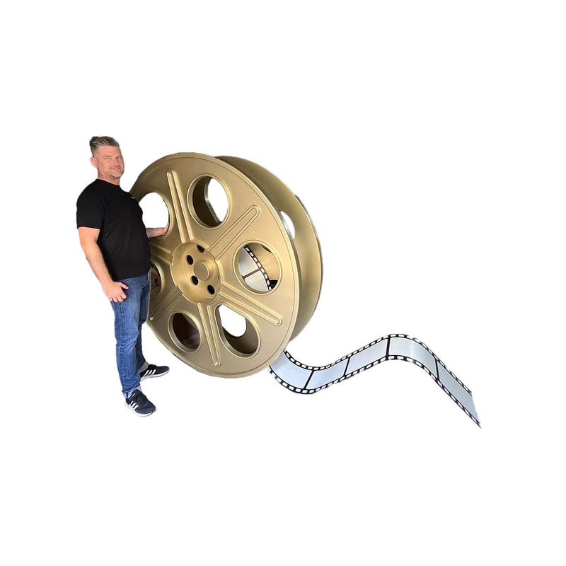 P-PH229-LI 180cm gold film reel with film