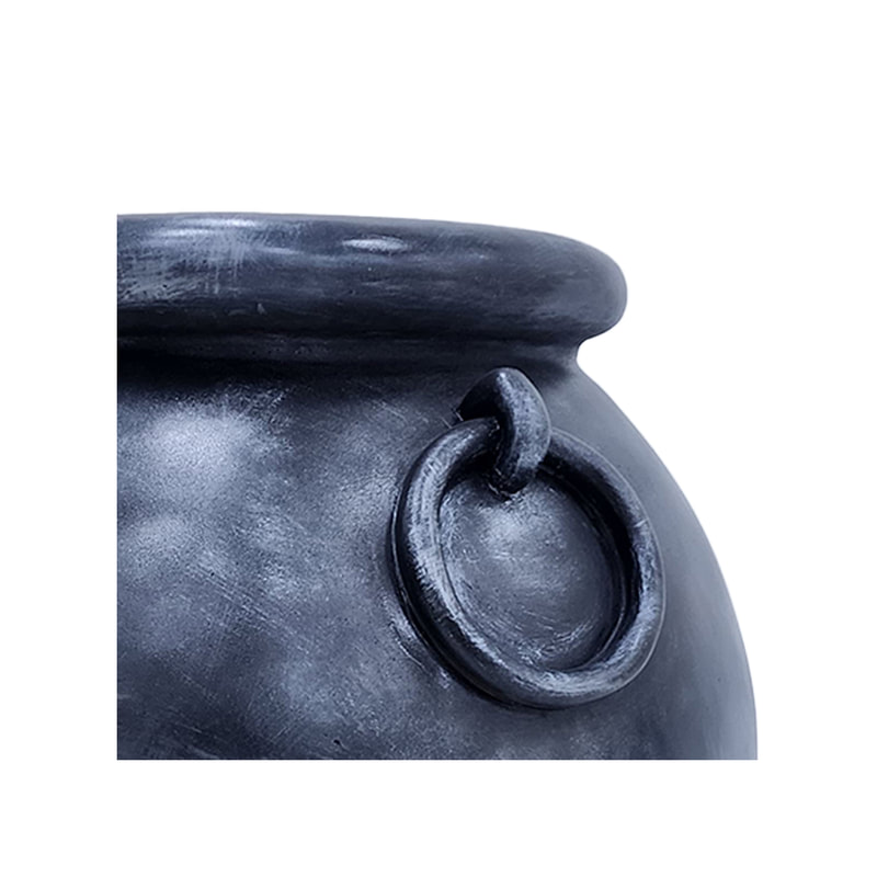 P-PH230-SI 100cm cauldron with silver cast iron finish