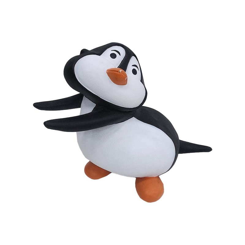P-PH242-MC Type 2 penguin pushing left