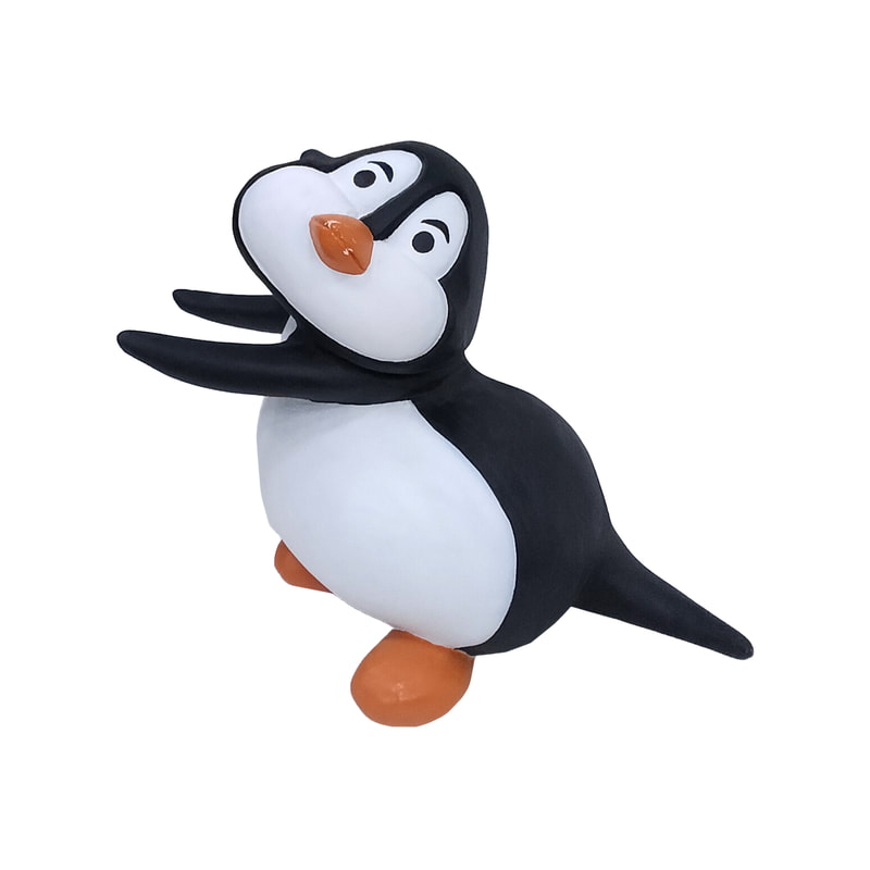 P-PH242-MC Type 2 penguin pushing left