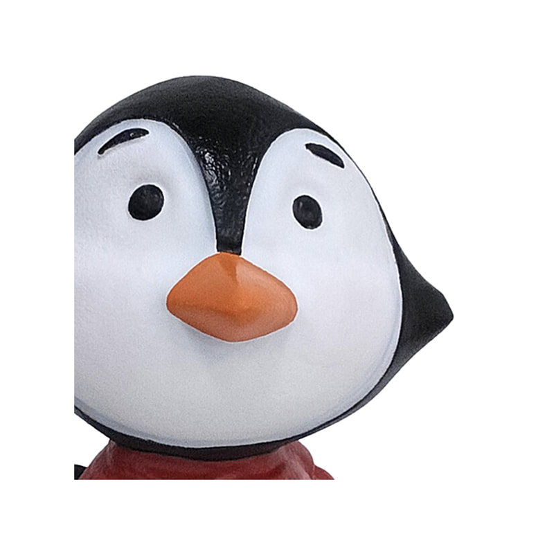 P-PH243-MC Type 3 penguin standing with red scarf