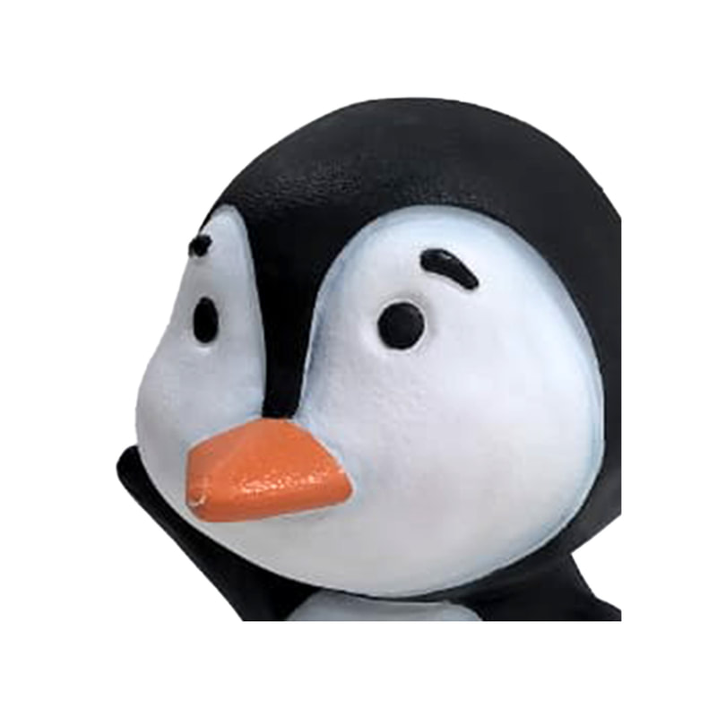 P-PH244-MC Type 4 penguin standing waving