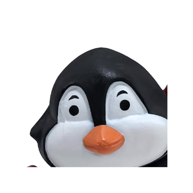 P-PH247-MC Type 7 penguin sitting with red scarf