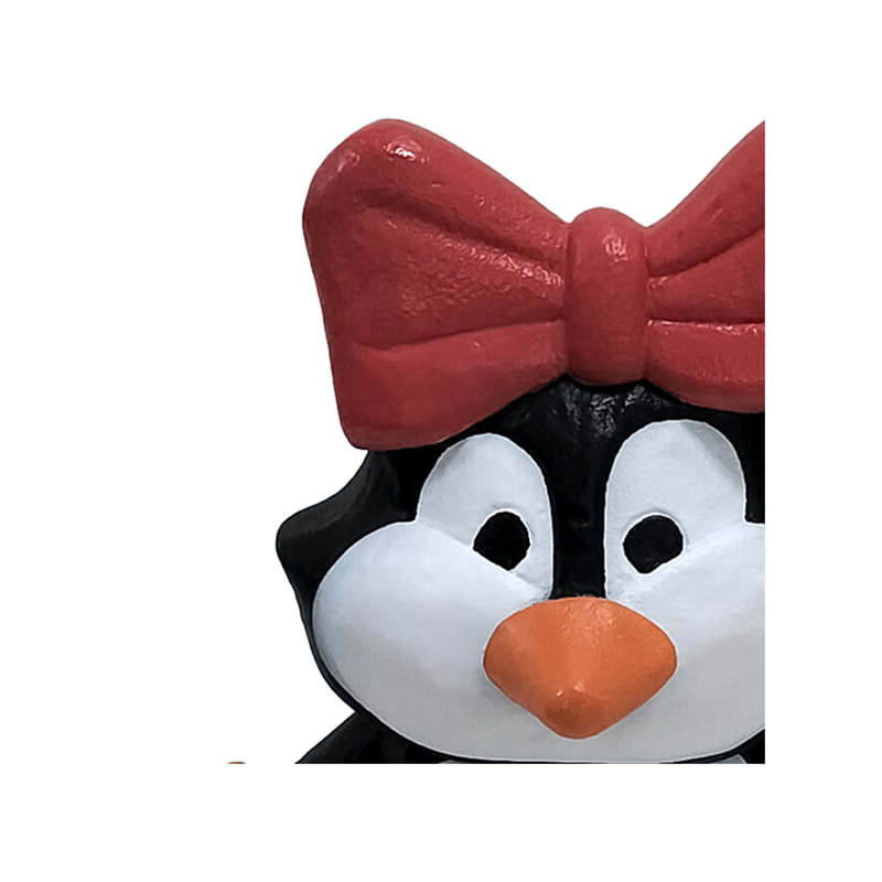 P-PH251-MC Type 11 penguin with big red bow