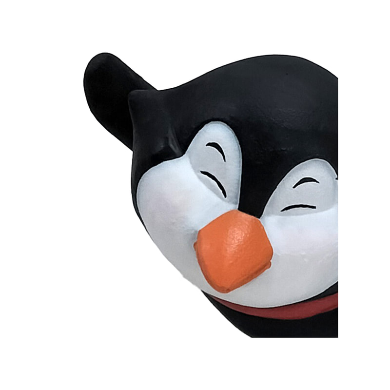 P-PH255-MC Type 15 penguin belly sliding with red scarf