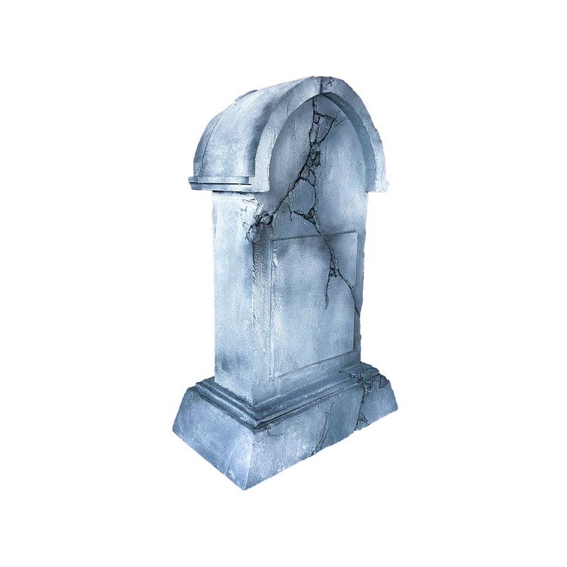 P-PH296-DG Type 3 gravestone with round top