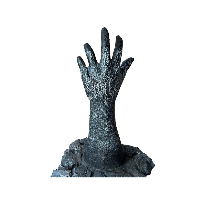 P-PH299-DG 110cm zombie hand reaching from the ground