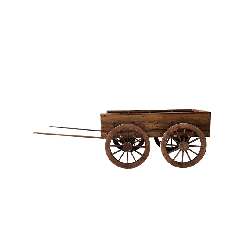 P-PH402-DW 116cm Wagon in dark wood finish