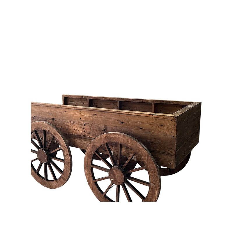 P-PH402-DW 116cm Wagon in dark wood finish