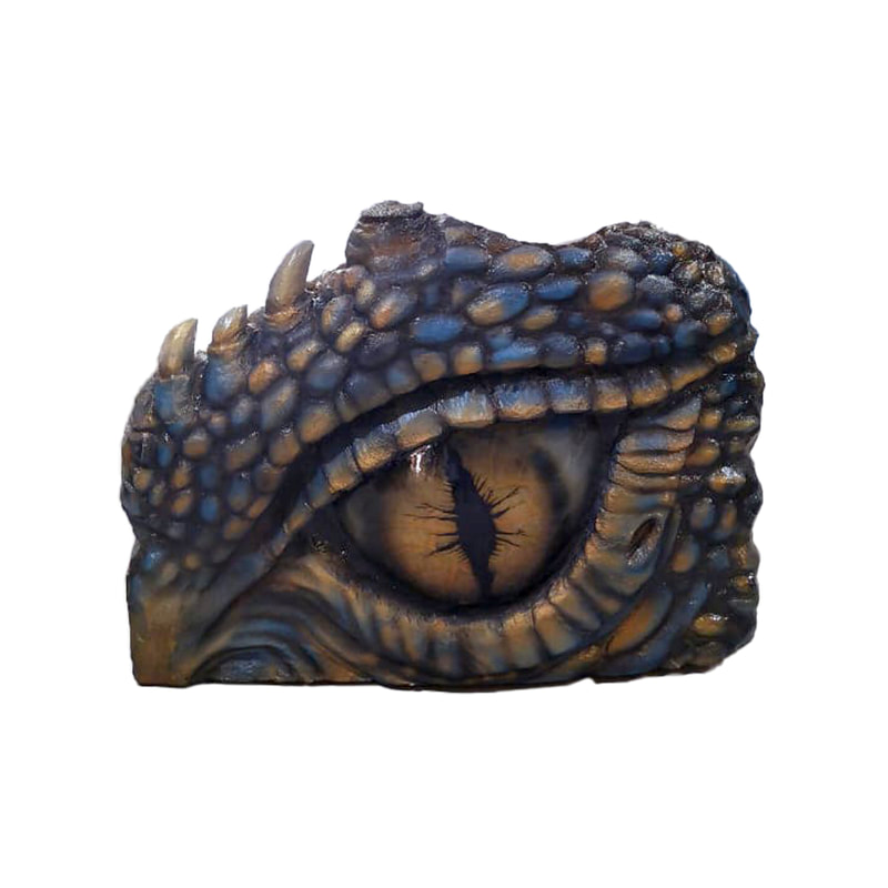 P-PH407-LI 100cm dragon eye in blue + gold detail