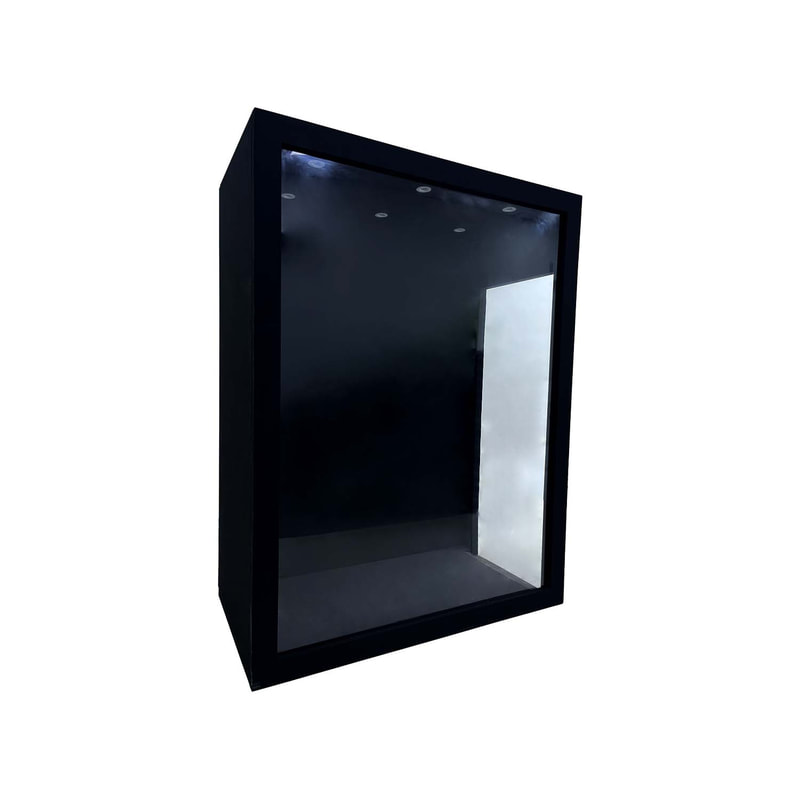P-PH439-BL Magazine Photobooth - 260cm - Black 