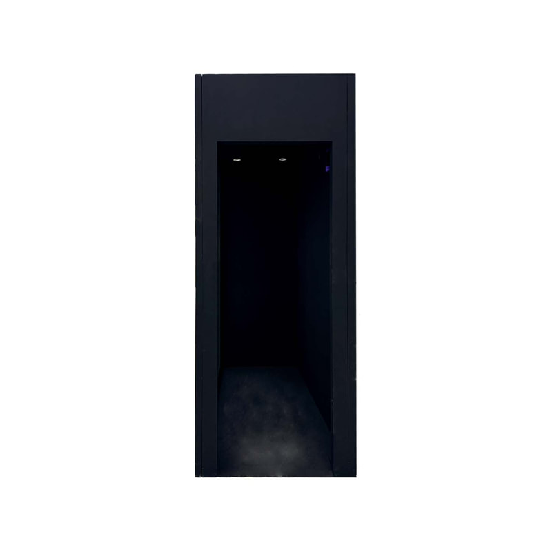 P-PH439-BL Magazine Photobooth - 260cm - Black 