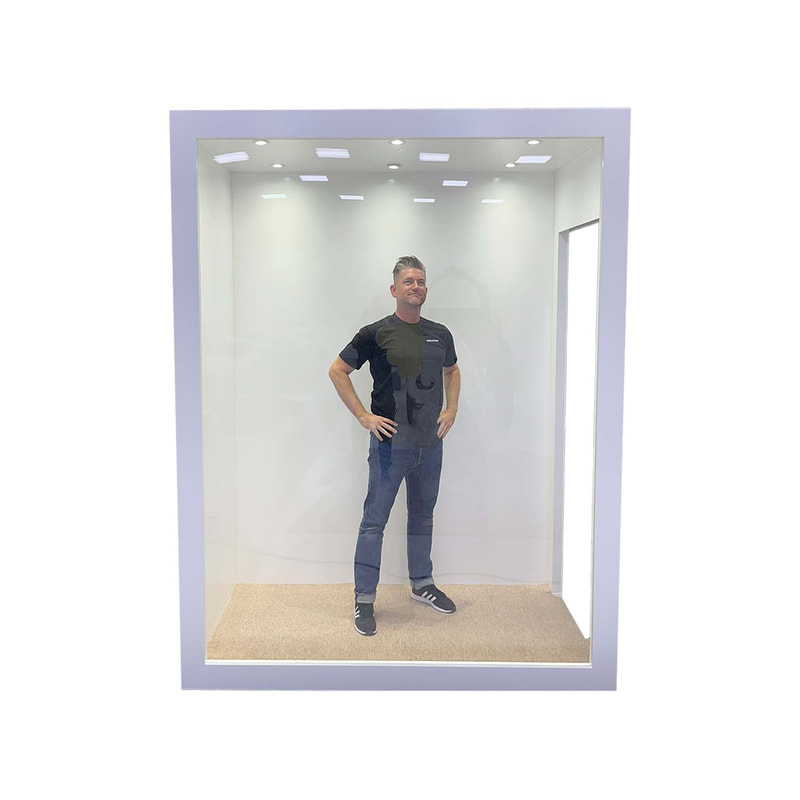 P-PH439-WH 260cm magazine photobooth in white