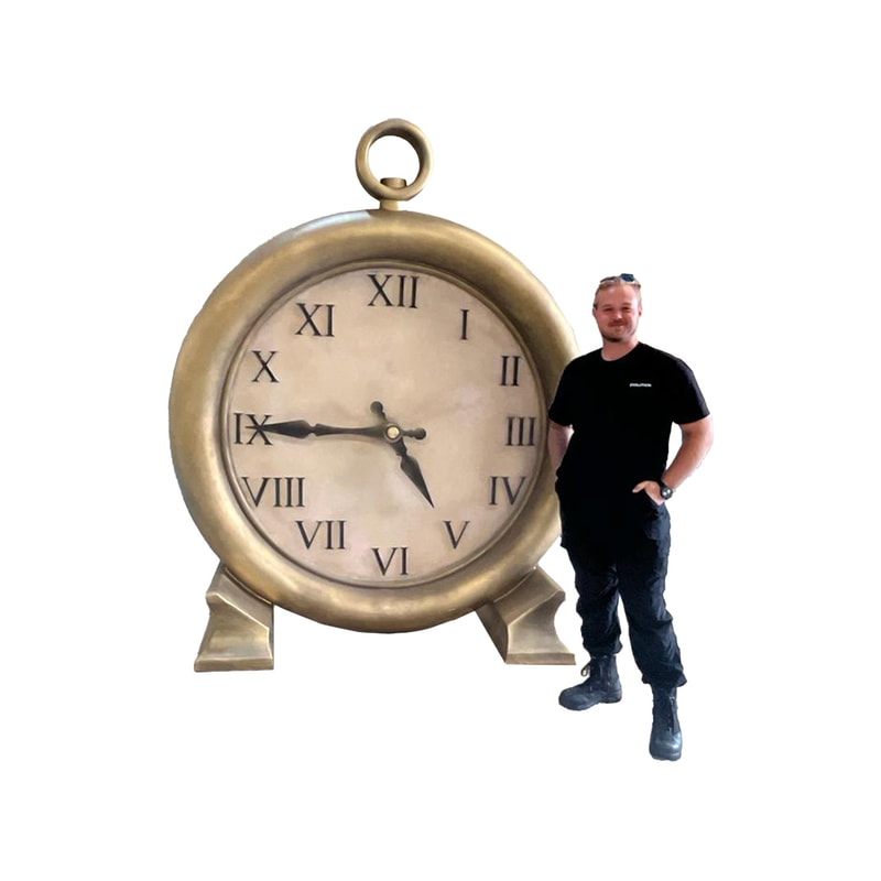P-PH440-GD 130cm giant stop watch in gold