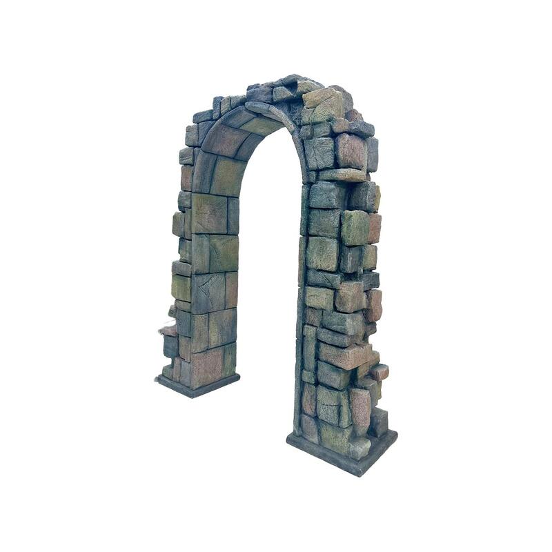 P-DA107-DG 230cm rock arch in dark grey stone