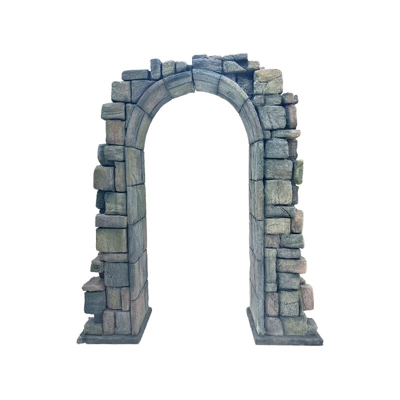 P-DA107-DG 230cm rock arch in dark grey stone