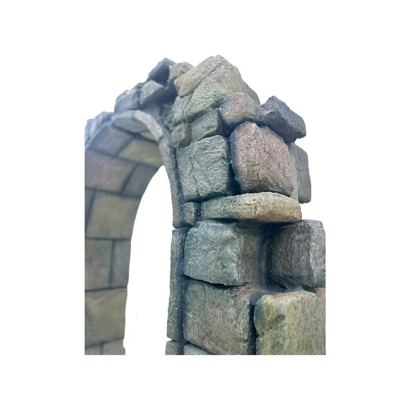 P-DA107-DG 230cm rock arch in dark grey stone
