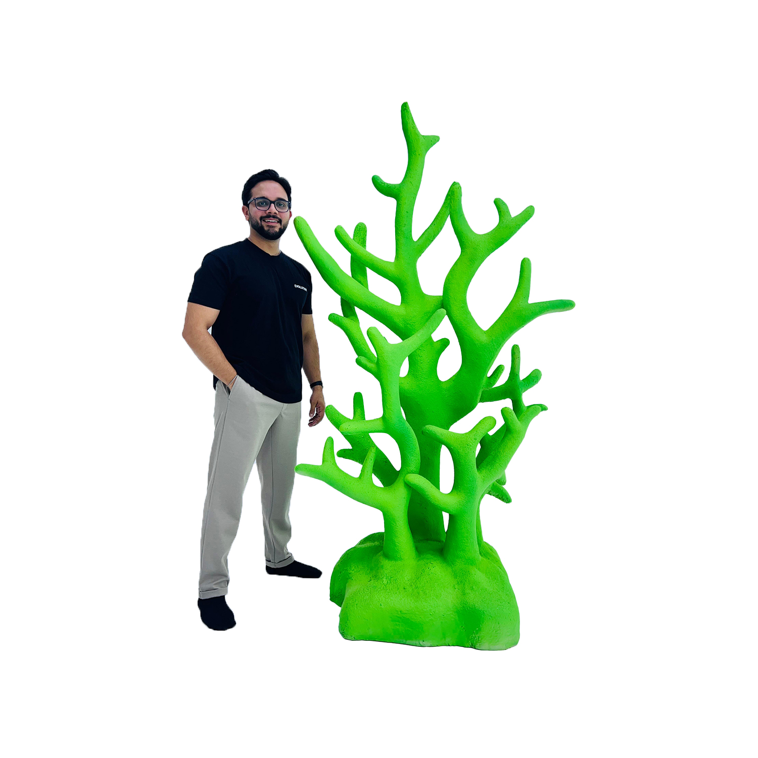 P-PH701-BE 200cm type 1 floor standing beige coral