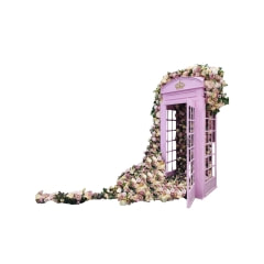 Telephone Booth + Flower - 220cm - Mid Pink P-PK136-PI