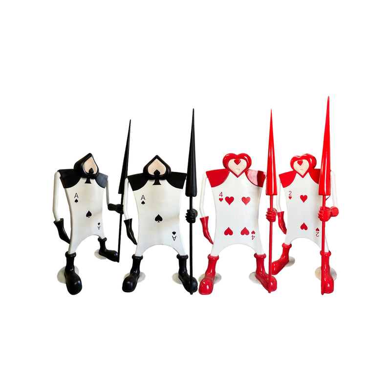 P-PK802-MC Type 1 card guard set with 2 red and 2 black cards 
