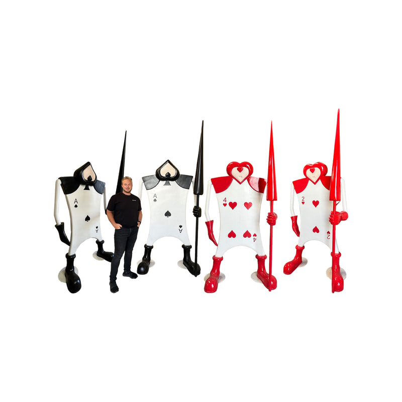 P-PK802-MC Type 1 card guard set with 2 red and 2 black cards 