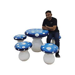 Toadstool Seating - Dark Blue P-PK803-DB