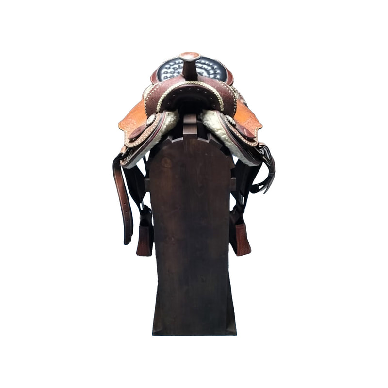 P-PK804-MC Type 1 saddle with wooden stand