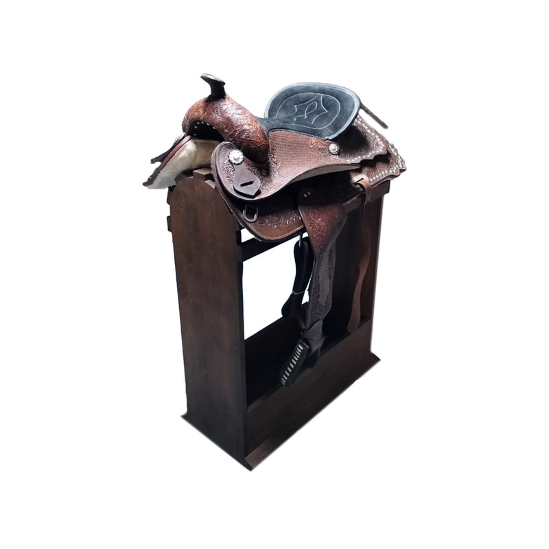 P-PK804-MC Type 1 saddle with wooden stand