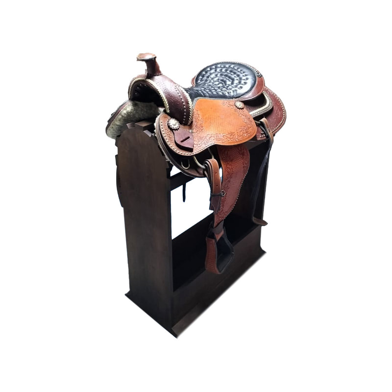 P-PK805-MC Type 2 saddle with wooden stand