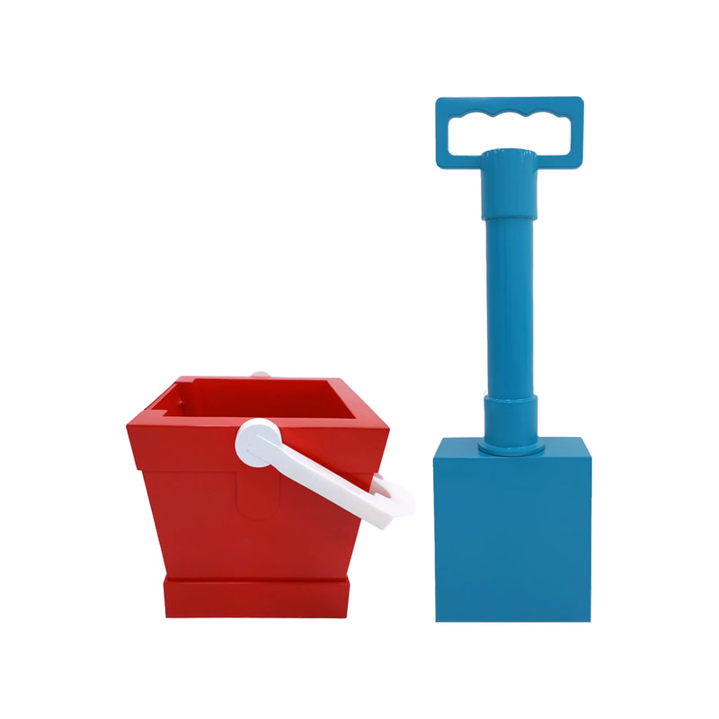 P-PK806-MC 250cm giant bucket and spade set