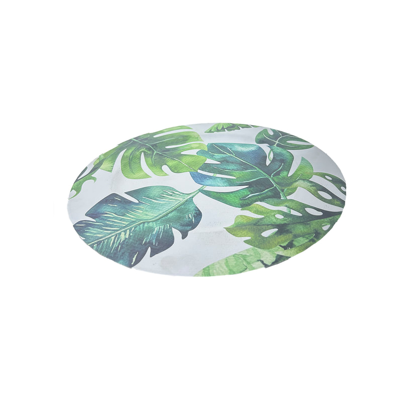 P-PM102-WG 33cm Jungle botanical print placemat