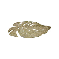 Monstera Placemat - 45cm - Gold ​P-PM108-GD