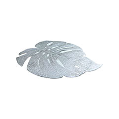 Monstera Placemat - 45cm - Silver P-PM108-SI