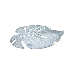 Monstera Placemat - 45cm - Silver ​P-PM108-SI