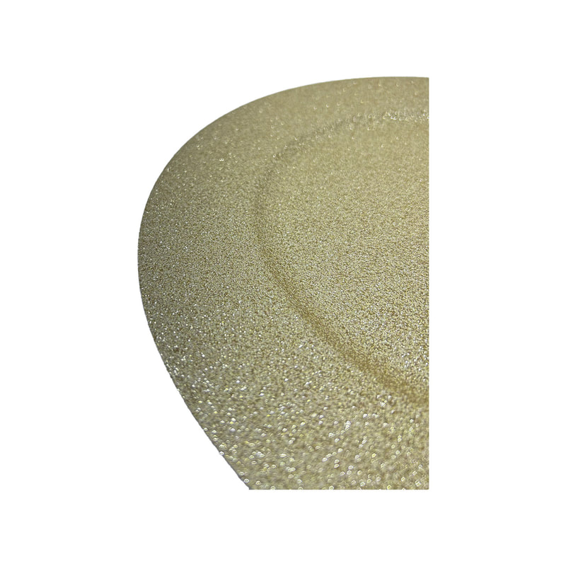 P-PM109-GD 33cm Disco gold glitter placemat
