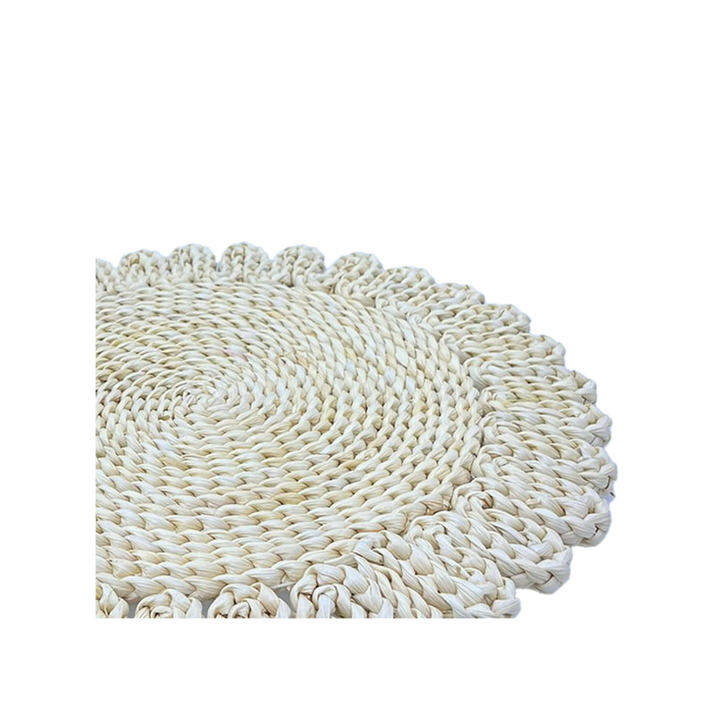 P-PM117-JT 38cm jute placemat with shaped edge