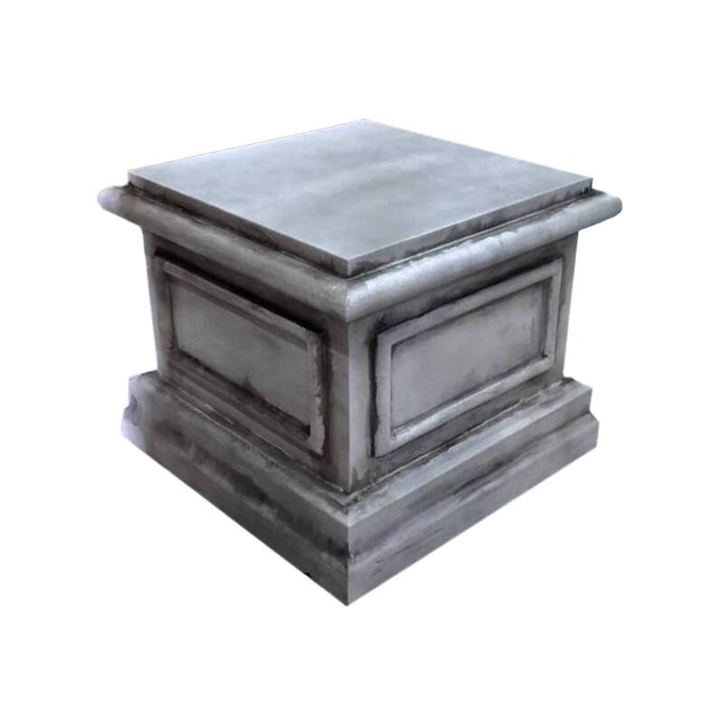 P-PN804-CC type 1 stone plinth with distressed concrete finish
