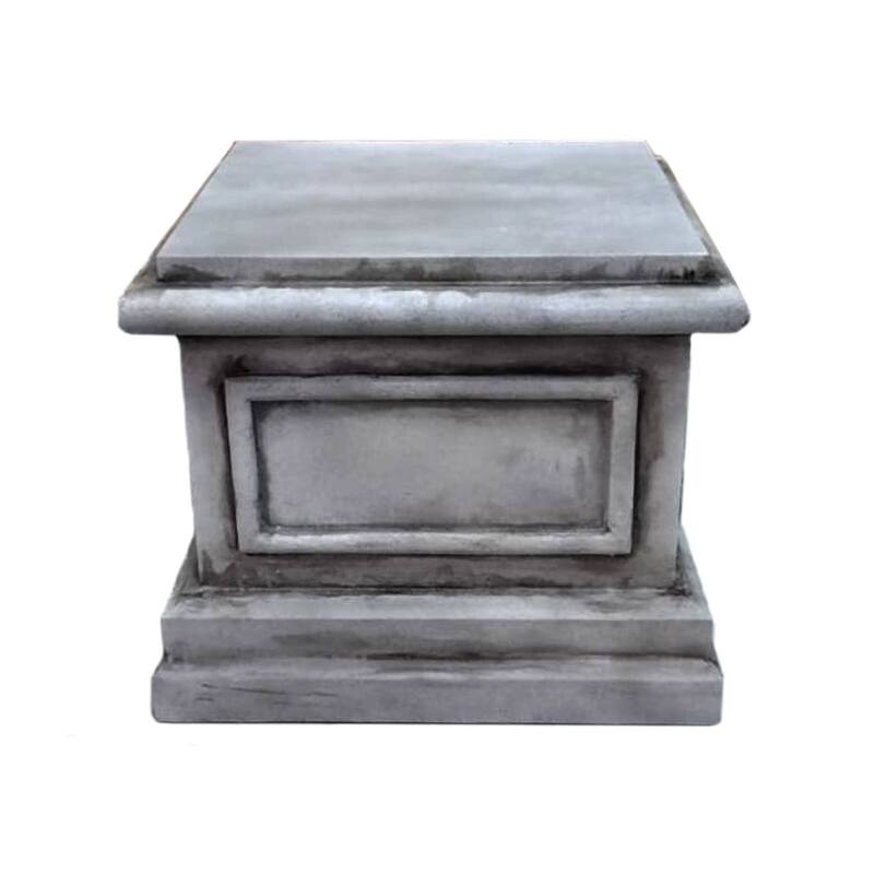 P-PN804-CC type 1 stone plinth with distressed concrete finish