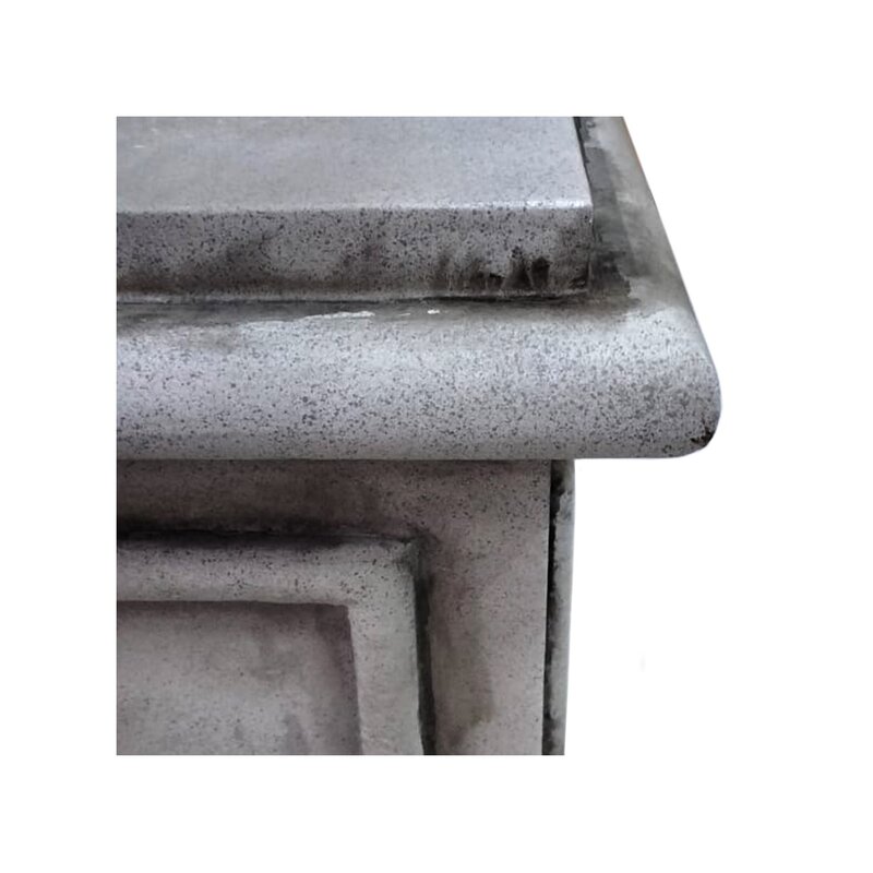 P-PN804-CC type 1 stone plinth with distressed concrete finish