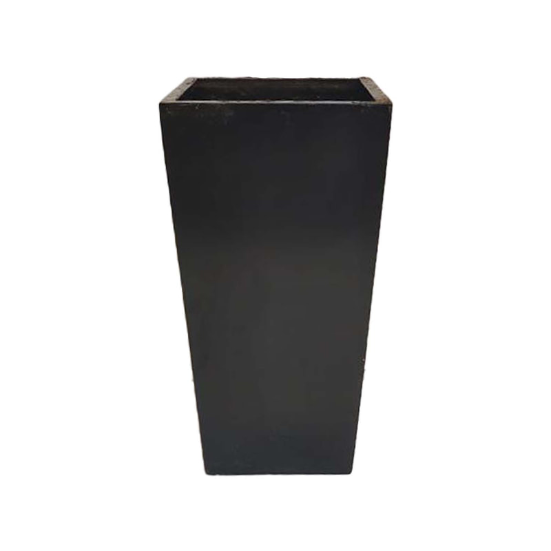 P-PT115-BL 65cm dia Singapore black v-shape size plant pot