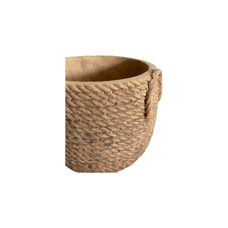 P-PT160-TC 20cm Jinta faux terracotta rope plant pot