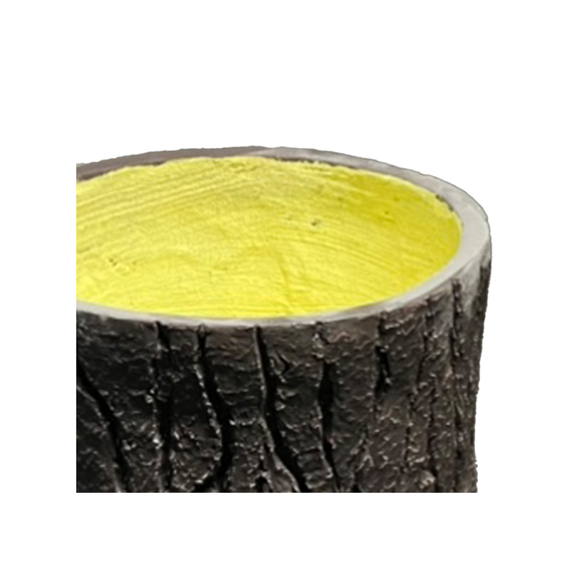 P-PT136-BR 45cm dia Faux log style plant pot