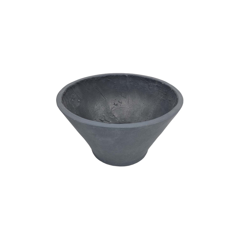 P-PT154-LG 50cm Versailles wide rim v-shaped plant pot  in light grey