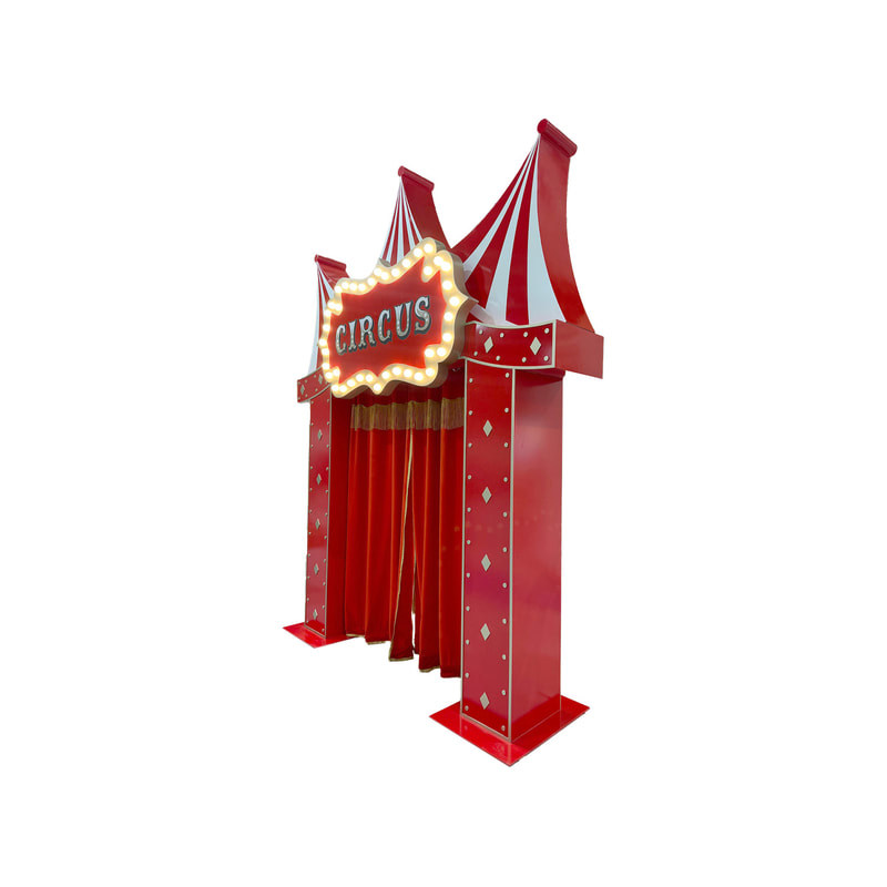 P-PY102-MC 280cm Circus theme light-up back drop