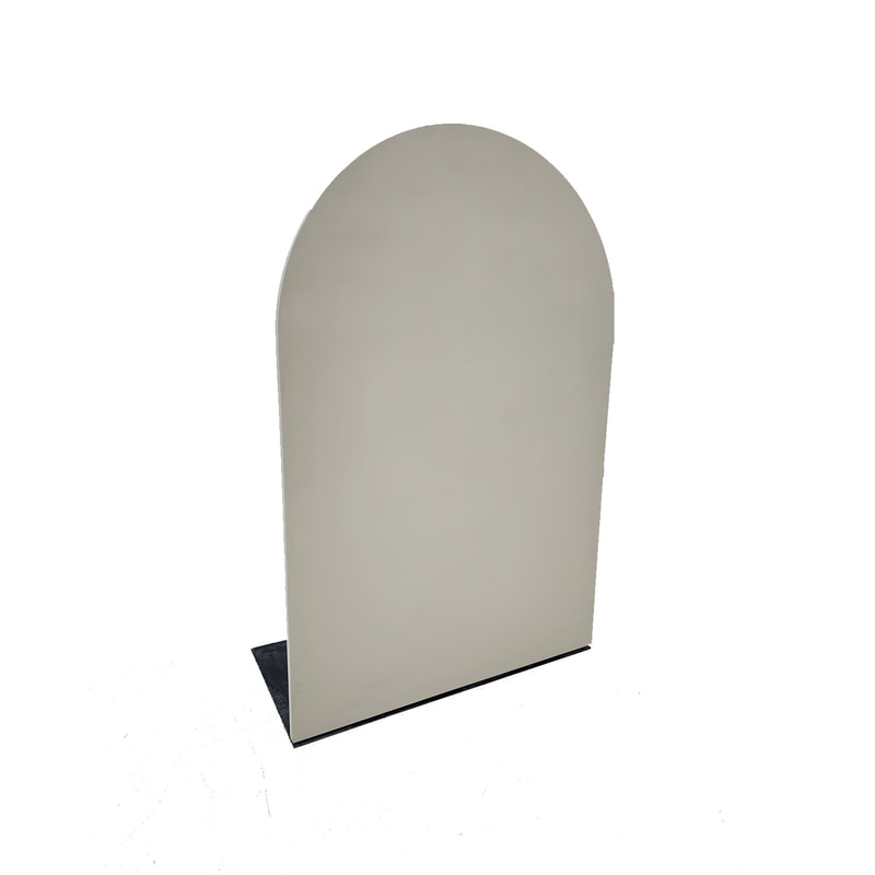 P-PZ103-BE 180cm high Type 3 dark beige wall panel with full curve