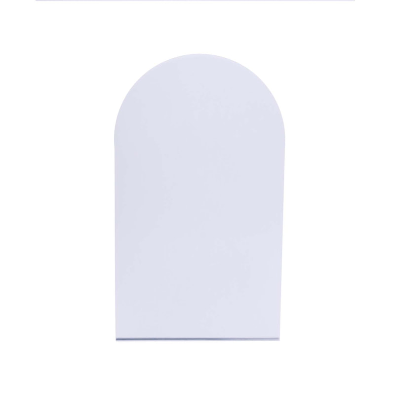 P-PZ104-WH 150cm high Type 4 white wall panel with full curve