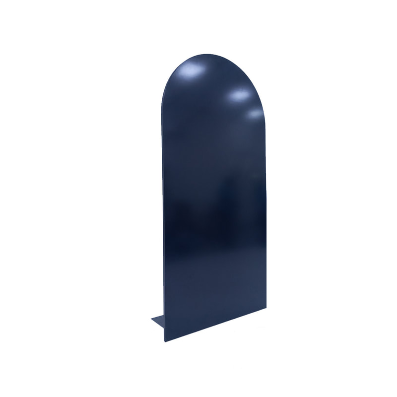 P-PZ106-MB 300cm high Type 6 midnight blue wall panel with full curve